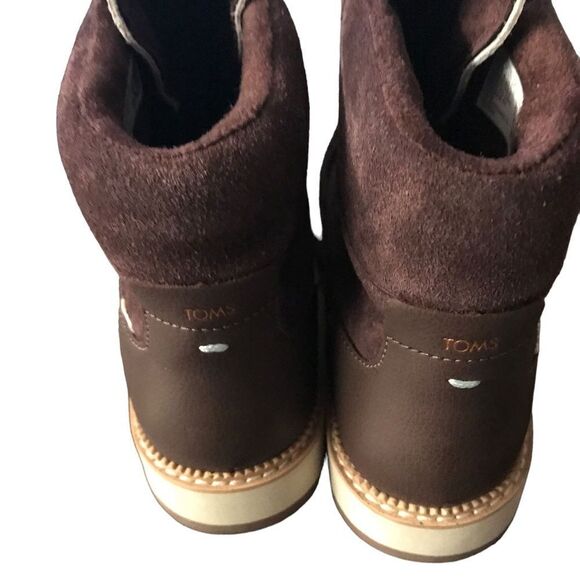 Toms McKenna brown suede lace up boot new without box perfect condition size 6 - Picture 5 of 5